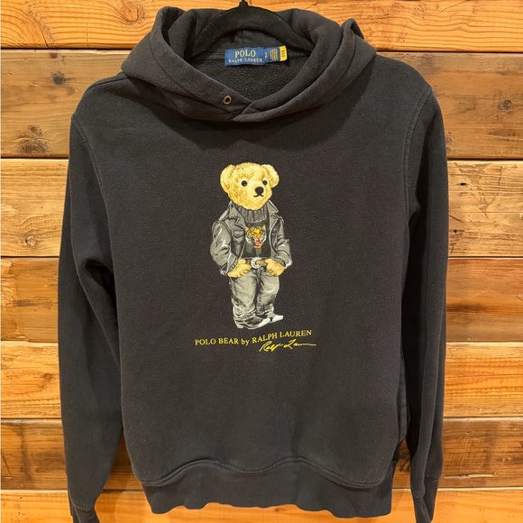 Ralph Lauren Black Lunar New Year Bear Hoodie - adult S - Picture 2 of 7